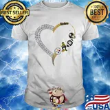 Pittsburgh steelers football logo heart shirt