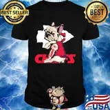 Pug tattoos kansas city chiefs football logo shirt
