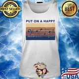 Put on a happy music vintage retro s Tank top
