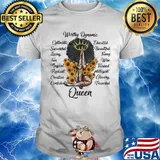Queen worthy dynamic optimistic successful loving fun magical radiant sunflowers shirt