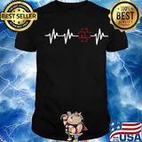Rammstein band logo heartbeat shirt