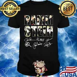 Rammstein band members signatures black shirt