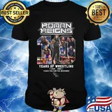 Roman reigns 10 years of wrestling 2010 2020 smoke thank you for the memories signature black shirt