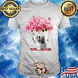 Shih Tzu roses flowers butterfly shirt