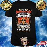 Skeleton motocross i'm a grumpy old man i was born in september i'm too old to fight to slow to run i'll just shoot you fire shirt