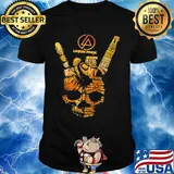 Skull hand linkin park logo numb bleed it out points of authority my lost shirt