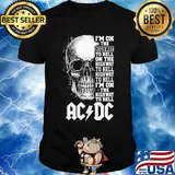 Skull i'm on the highway to hell highway to hell acdc shirt