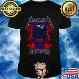 Skull metallica new england patriots shirt