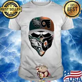 Skull players philadelphia eagles and boston bruins shirt