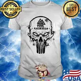 Skull until valhalla logo shirt