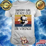 Snoopy girl i'm not old i'm vintage retro shirt