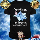 Stitch i'm not lazy i'm just in energy saving mode shirt