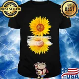 Sunflower hippie logo mirror shirt