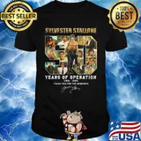 Sylvester stallone 50 years of operation 1970 2020 thank you for the memories signature shirt