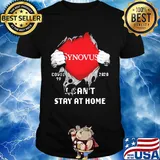 Synovus I can't stay at home Covid-19 2020 superman shirt