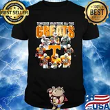 Tennessee volunteers all-time greats football players signatures shirt