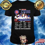 The chicago cubs 145th anniversary 1876 2020 thank you for the memories signatures shirt