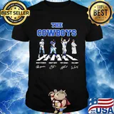 The cowboys football abbey road signatures shirt