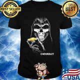 The death skull chevrolet logo shirt