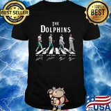 The dolphins football team abbey road signatures shirt