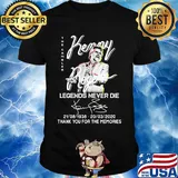 The gambler kenny legends never die 1938 2020 thank you for the memories signatures shirt
