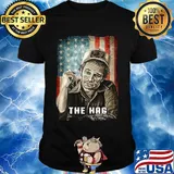 The hag smoking american flag independence day shirt
