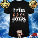 The philadelphia flyers hockey team abbey road signatures shirt