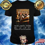The ranch 2016 2020 04 seasons 80 episodes thank you for the memories signatures shirt