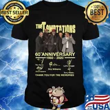 The temptations 60th anniversary 1997 2020 thank you for the memories signatures shirt