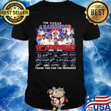 The texas rangers 60th anniversary 1961 2020 thank you for the memories signature shirt