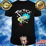 Tiny rick vs the old playing guitar shirt