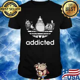 Totoro addicted adidas studio ghibli logo shirt