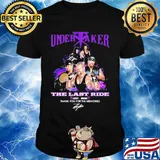 Undertaker the last ride 1987 2020 thank you for the memories signatures shirt