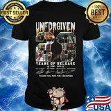 Unforgiven 28 years of release 1992 2020 thank you for the memories signatures shirt