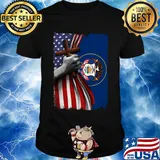 Utah american flag cross happy independence day shirt