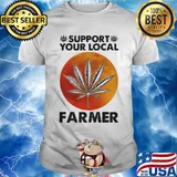 Weed support your local farmer moonblood shirt