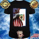 West virginia american flag cross happy independence day shirt