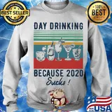 Whiskeys day drinking because 2020 sucks vintage retro s Sweater