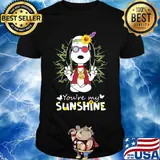 Yoga snoopy you're my sunshine sunflowers shirt