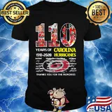 110 years of 1910 2020 carolina hurricanes thank you for the memories signatures shirt