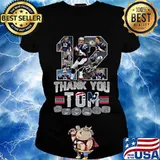 12 tom brady thank you 2001 2020 signature s Ladies tee