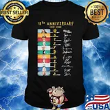 19th anniversary 2001 2020 harry potter characters signatures shirt
