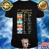 19th anniversary 2001 2020 harry potter movie characters signatures shirt