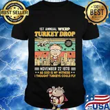 1st annual wkrp turkey drop november 22 1978 as god is my witness i thought turkeys could fly vintage retro black shirt