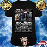 20 years of 2001 2021 fast and furious thank you for the memories signatures shirt