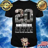 20 years of band of brothers thank you for the memories signatures shirt