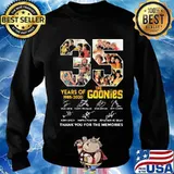 35 years of 1985 2020 the goonies thank you for the memories signatures s Sweater