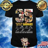 35 years of 1985 2020 the goonies thank you for the memories signatures shirt