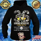 36 legends never die jerome bettis pittsburgh steelers thank you for the memories signatures s Hoodie