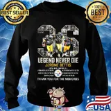 36 legends never die jerome bettis pittsburgh steelers thank you for the memories signatures s Sweater